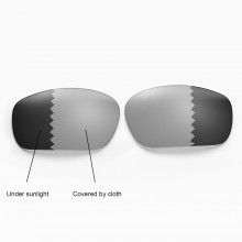 Walleva Polarized Transition/Photochromic Replacement Lenses for Oakley Racing Jacket Sunglasses